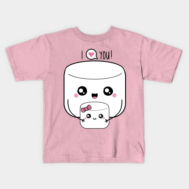 Marshmallow Love Kids T-Shirt by TTLOVE